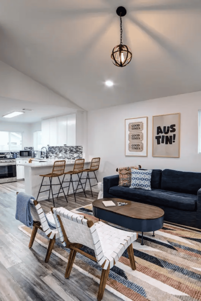 wood floors in living room